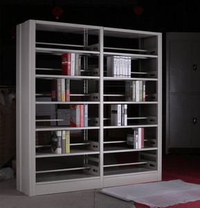 Durable Modern Design Double-Sided Steel Bookshelf Metal <b>Library</b> Furniture for School <b>Library</b> Supermarket Bookstore Living Room - Product Image 4