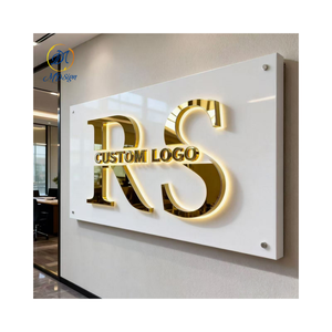 Tùy chỉnh công ty thương hiệu Logo Led bảng hiệu ngoài trời cửa hàng cửa hàng dấu hiệu cửa hàng xây dựng biển báo 3D LED thư ký cho doanh nghiệp - Product Image 6