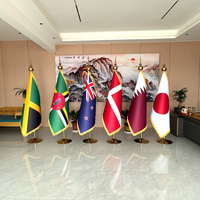 Drapeaux de sol personnalisés de haute qualité pour bureaux et salles de conférence, avec base et mât