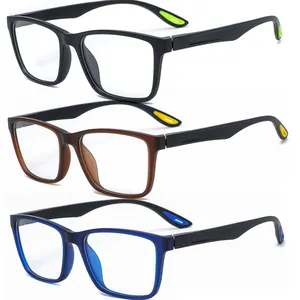Bingkai kacamata optik TR90 persegi resep untuk pria 2023 terbaru kacamata optik miopia