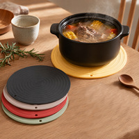 Direct usine : Sous-plats classiques en silicone épais, résistants à la chaleur, écologiques, antidérapants, protège-plat et protège-comptoir pour