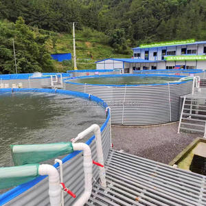 Generador de Oxígeno para Acuicultura, Tanque Circular Grande de PVC Azul para Biofloc, 41000 Litros, Diámetro 6m x Altura 1.45m, para Piscicultura - Product Image 4