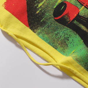 T-shirt Heavyweight Hot Drilling Rhinestone RoughPlay Madness, style <span class=keywords><strong>vintage</strong></span> américain, streetwear, manches courtes pour hommes - Product Image 6