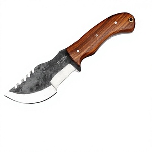 Couteau de chasse OEM 8,5 pouces fait main, en acier D2 à haute teneur en carbone, manche pleine longueur en bois de rose, pour la chasse, le dépecage, la survie et le camping - Product Image 4