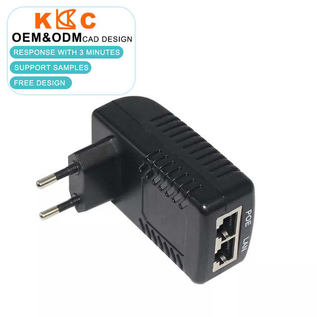 Passive Over Ethernet Power PoE Power Injector with EU Plug 48v 0.5A/ 24V 1A/18V 1A/12V 1A/12V 2A