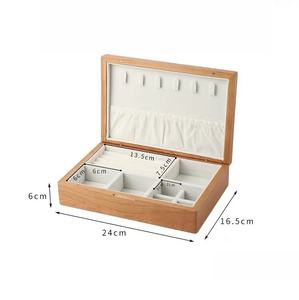 Küçük katı ahşap saklama kutusu antika denizcilik tarzı takı hediye paketleme oyma parlatma tekniği ile DIY hediye için - Product Image 2