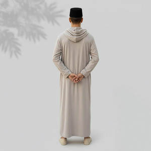 Raya 2025 Moden Jubah, Vestido Informal para Mujer, Otoño, Plisado, con Capucha, Sin Plancha, Tela Fresca, Corte Ajustado, Tallas S-5XL, Malasia, Disponible en Stock, Oferta B2B - Product Image 4