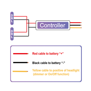 <span class=keywords><strong>DRL</strong></span> điều khiển ban ngày chạy ánh sáng tiếp sức khai thác Auto Car LED Dimmer on/off 12-18V Sương Mù Ánh sáng điều khiển cd0103 cd0105 - Product Image 3