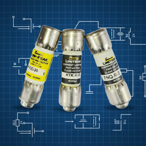 Предохранитель Bussmann 30A, класс CC, с низким пиковым током, с задержкой срабатывания, двухполюсный, быстродействующий, для защиты цепей - Product Image 2