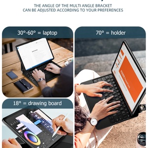 Funda con Teclado Táctil para Tablet, Compatible con iPad Pro Air4/5 12.9/11/10.9 Pulgadas, para iPad 9/10/11 - Product Image 2