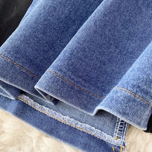 Nouvelle robe en jean patchwork à col rond et manches courtes, mode décontractée pour femmes - Product Image 4