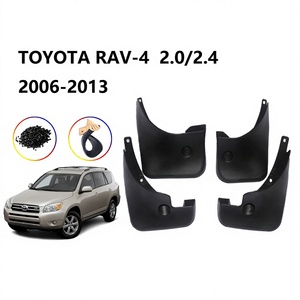 FOR Toyota Mud Flaps For 2005-2013 RAV4 2.0L 2.4L <b>Plastic</b> Black Tire Mudguards - Product Image 5