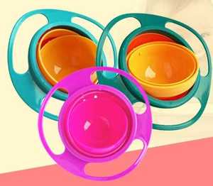 Nieuw Ontwerp 360 Rotatie Creatieve Non-Spill Baby Servies Universeel Pc Materiaal 0-12 Borden En Keukengerei - Product Image 2