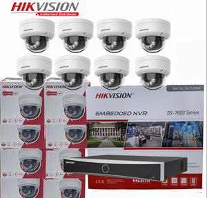 <span class=keywords><strong>Kit</strong></span> Hikvision 8CH PoE 8*DS-2CD1123G2-LIU Cámara Domo + DS-7608NXI-K1/8P NVR AcuSense Hybrid Light IP67 Audio Bidireccional - Product Image 1
