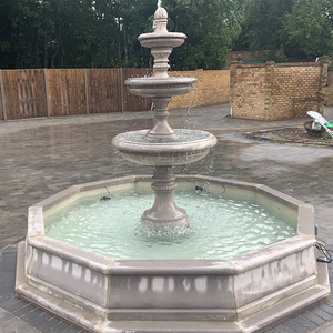 Grande marmo bianco Lady Angel Statue Stand Water fontain Outdoor - Product Image 5