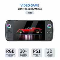 Console de jeu portable HD 7 pouces M27, console de jeu rétro portable 2025, lecteur de jeux vidéo portable pour enfants