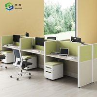 Bureau modulaire pour 6 personnes meuble épissé poste de travail Table de bureau Cloison centrale d'appel