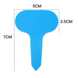 Модернизированные этикетки для растений, пластиковые уплотненные водонепроницаемые прочные желтые садовые бирки Т-типа - Product Image 3