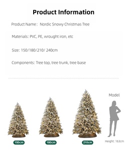 <span class=keywords><strong>Sapin</strong></span> de Noël artificiel <span class=keywords><strong>Balsam</strong></span> <span class=keywords><strong>Hill</strong></span> de 7,5 pieds, épicéa bleu classique pré-éclairé, 1000 lumières incandescentes claires, technologie de branchement facile - Product Image 4