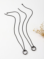 Collier pendentif cœur gestuel en acier inoxydable, chaîne longue assortie pour couple, bijoux pour femme