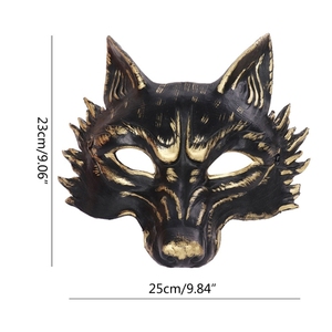 3D <strong>Wolf</strong> <strong>Face</strong> <strong>Mask</strong> Halloween Party Costume Cosplay Half Animal <strong>Mask</strong> Sizes for Adult &amp; Teen Perfect Gift for Teens Adults - Product Image 6