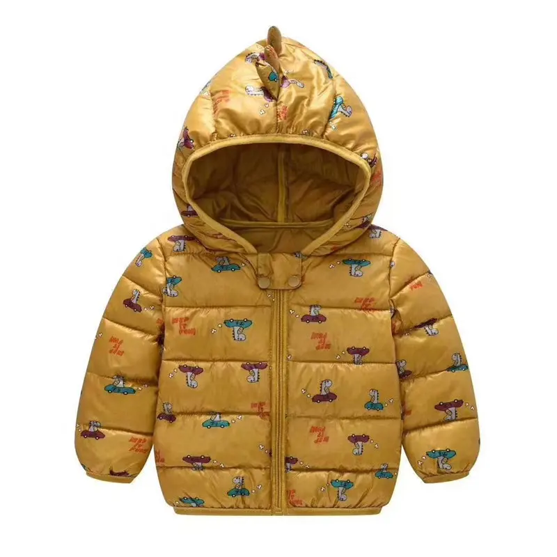 Abrigo de invierno para niños, chaqueta de manga larga para niñas, prendas de vestir cálidas con cremallera, chaquetas con capucha
