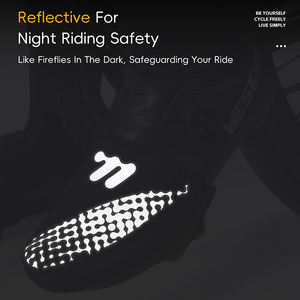 WEST BIKING Chaussures de vélo mi-hautes professionnelles à haute élasticité, couvre-chaussures XL réglables, creux, réfléchissants, protecteurs de chaussures de vélo - Product Image 4