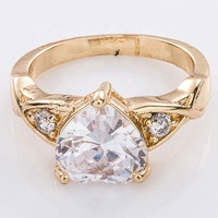 Bagues larges pour femmes en alliage de cuivre plaqué or 18 carats, zircon, style vintage, haute qualité, tendance et abordables