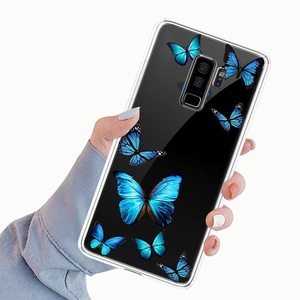Custodia protettiva in TPU trasparente per telefono con motivo a farfalla blu per <span class=keywords><strong>Samsung</strong></span> <span class=keywords><strong>Galaxy</strong></span> <span class=keywords><strong>S9</strong></span> <span class=keywords><strong>Plus</strong></span> - Product Image 4