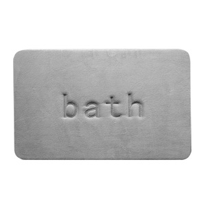 Alfombra de Baño de Espuma Viscoelástica, Rectangular, de Color Sólido, Absorbente, de Secado Rápido, Diseño Minimalista, de Fibra de Poliéster - Product Image 1