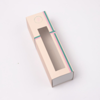 FAVORCRAFTS Boîte à tiroir portable élégante et personnalisée en carton recyclé avec fenêtre en PET pour coffrets cadeaux