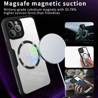 Coque pour iPhone 18 Pro Max/18 Pro/17 Air/16E/15 Plus, magnétique, double face, antichoc, transparente, protection intégrale 360°