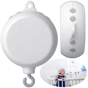 BPA free stocks rotazione a batteria personalizzata 35 ninne nanne altoparlante bluetooth culla cellulari motor spinner music box - Product Image 1