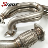 Nouveau collecteur d'échappement droit à longueur égale pour WRX STI EJ20 EJ25 (2002-2021) en acier inoxydable avec tuyau montant de 40 mm