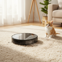Aspirateur robot 3-en-1 intelligent avec navigation LiDAR, filtre HEPA, autonomie de 120 min, nettoyage automatique, contrôle vocal via application et Alexa, idéal pour les poils d'animaux