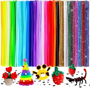 Wholesale arts and crafts chenille stems pipe cleaner educational supplies,diy craft kit science & engineering toys for kids