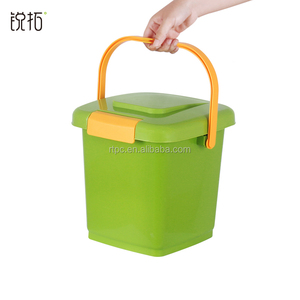 8L portable Plastic rectangular compost bin