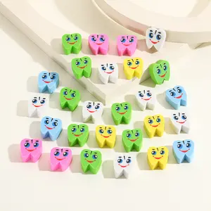 Tooth shaped Cute Cheap Erasers Pencil Erasers Rubber