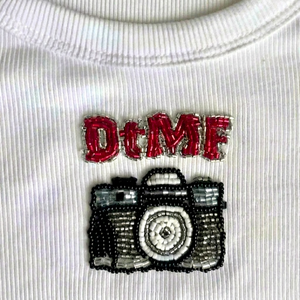 Embroidery <b>Camera</b> Lobster Flamingo Fruit Tropical Patch Sleeveless Summer Crop Top Low Price White Ribbed Cotton - Product Image 1