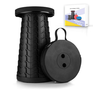 Retractable stools Sturdy Portable Lightweight Plastic Stool Outdoor Travel Camping Fishing Folding telescopic Stool