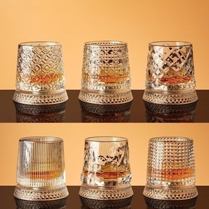 Offre Spéciale – Verres à <span class=keywords><strong>Whisky</strong></span> Rotatifs en Cristal Personnalisés, Style Vintage et Créatif, avec Motifs en Relief – Idéaux pour Bar et Spiritueux – Gobelets à <span class=keywords><strong>Whisky</strong></span> - Product Image 5