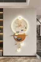 Moderne Dernière LED 3D Décoration Murale Art Mural Peinture Acrylique Lumière Paysage Nature Morte Peinture