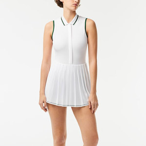 Abito Polo Estivo di Alta Qualità per Golf e Tennis, <span class=keywords><strong>Senza</strong></span> <span class=keywords><strong>Maniche</strong></span>, Bicolore, Traspirante, con Gonna Plissettata per Donne - Product Image 2