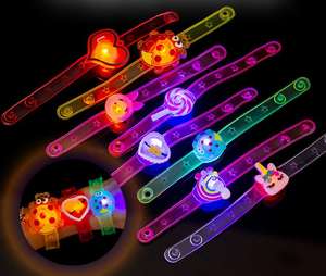 Günstige Neon-Party Mehrfarbige Licht-Blitz-Spielzeuge Geschenk für Kinder Leuchtende <span class=keywords><strong>LED</strong></span>-Lichter Kreatives Armband Uhr Blitz-Armband Leuchtspielzeug - Product Image 2