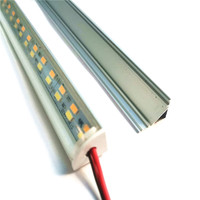 Barre lumineuse blanche et chaude en aluminium, angle d'angle de 12V, profilé en forme de V, 5730 LED