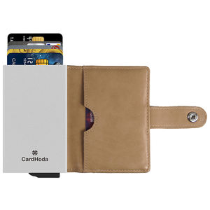 Leather <b>Lanyard</b> Credit Card Wallet Holder Bag Find Name Card Holders Wallet Aluminium Wallet Card Holder - Product Image 1