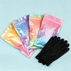 Gants de bronzage personnalisés avec logo, emballage en sachet Mylar, pochette autoportante, sacs holographiques avec fermeture éclair - Product Image 1