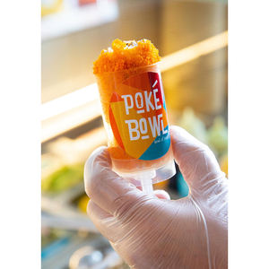 Nouveau Contenant Cylindrique Tendance en Plastique Écologique PET/PP pour Sushi, Crème Glacée et Tiramisu avec Couvercle – Idéal pour les Plats à Emporter - Product Image 2