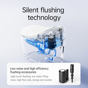 One Piece Electric <strong>Bidet</strong> Siphonic Intelligent Smart Toilet Bowl Elongated Shape with Remote Control Function for Hotels - Product Image 5