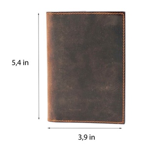 Wholesale Custom Personalized Genuine Leather Passport Cover Premium Card Holder - Product Image 6